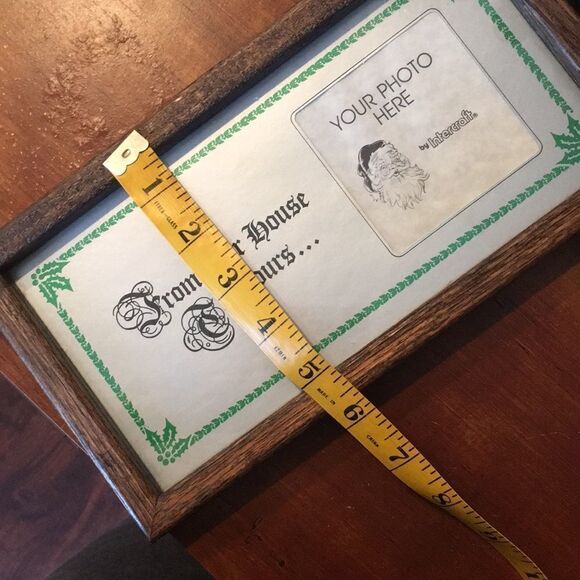 New VTG Christmas Frame Holds 3”X3” Photo - Picture 6 of 6